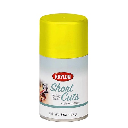 Short Cuts Spray Paint, Sun Yellow, Gloss, 3 oz SCS-036